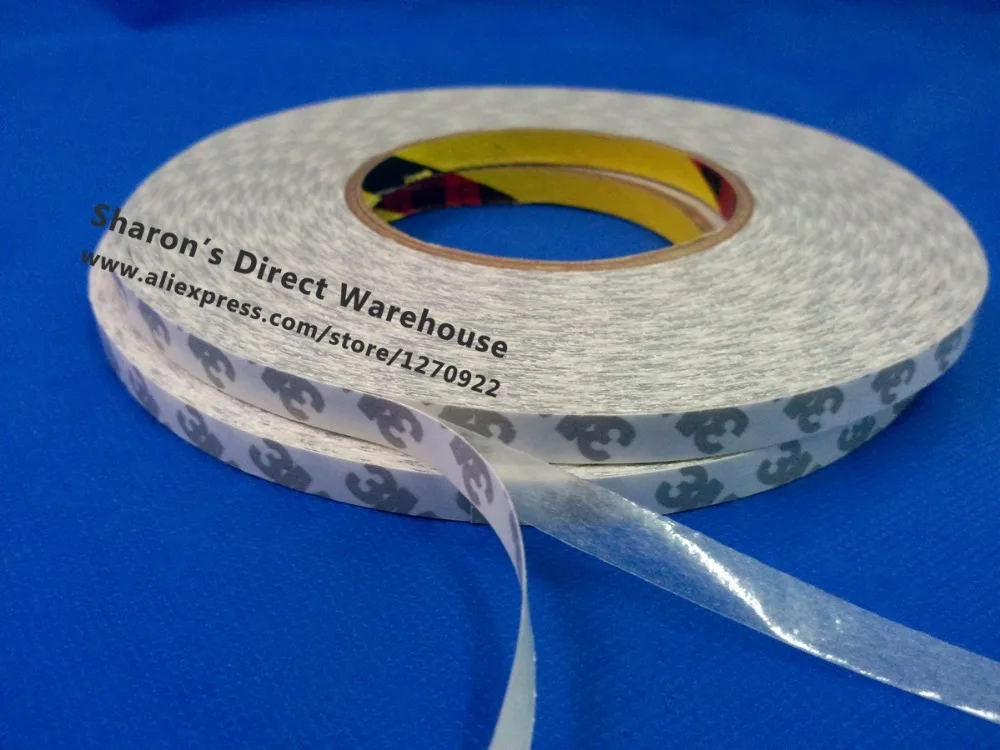 

1x 8mm width X 50M Length 3M9080 Double Sided Adhesive Tape Sticker Rework for LED Ipod Screen Sticky Acrylic Acid