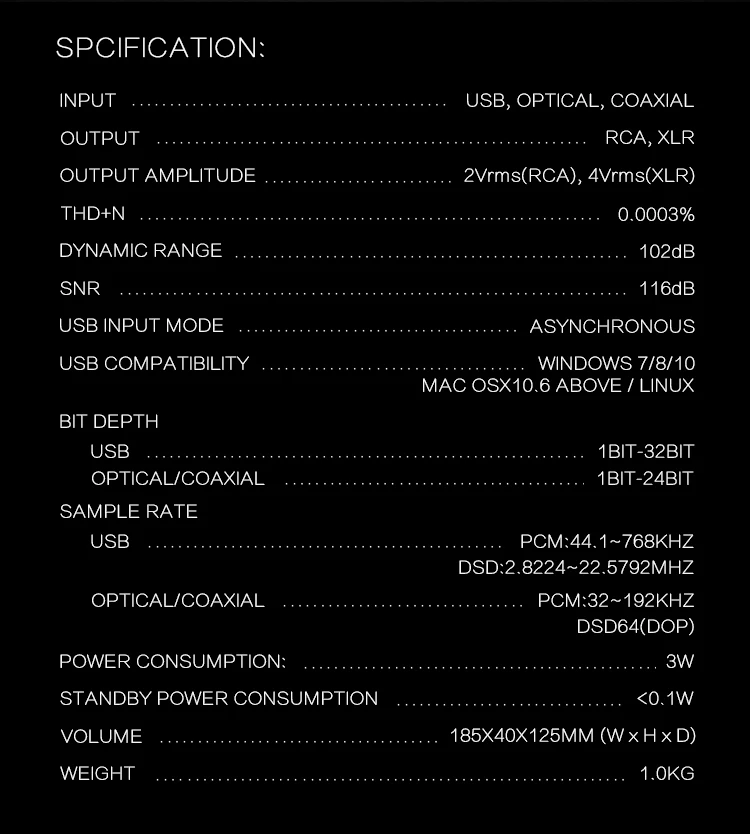 SMSL S.M.S.L SU-8 Hi-Res DAC ES9038Q2M* 2 DSD 64/512 PCM 44,1/768 кГц USB/оптический/коаксиальный декодер