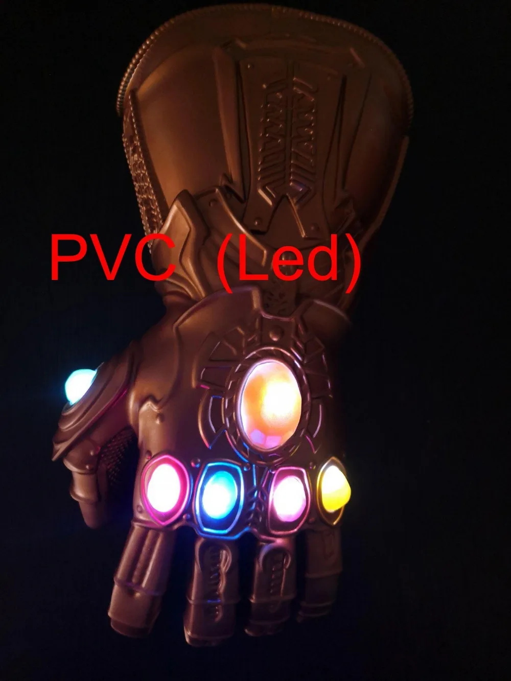 Светодиодный светильник Thanos Infinity Gauntlet Мстители Бесконечность войны косплей светодиодный перчатки ПВХ/латекс фигурка модель игрушки Хэллоуин реквизит