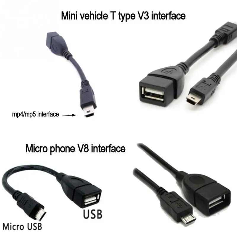 Новый Micro USB A Женский к B Мужской конвертер OTG Кабель адаптер для телефона