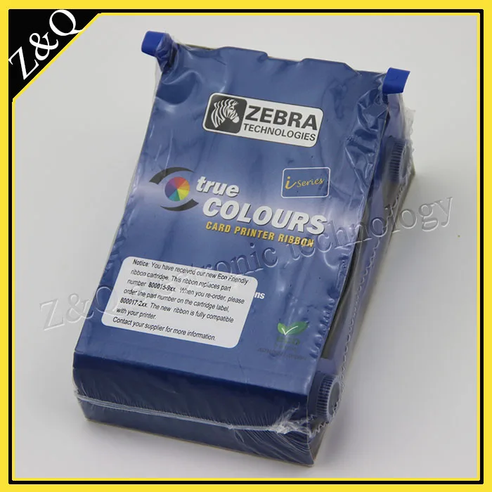 Оригинальная Черная лента Zebra 800017 201 1000 принты для использования с P100i P110i P110m P120i