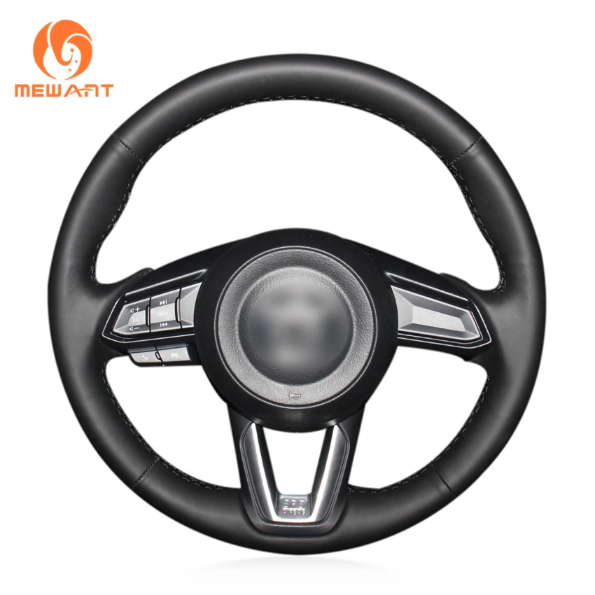 MEWANT Black Suede Steering Wheel Cover for Mazda 3 Axela 6 Atenza CX-3 2018-2019 CX-5 2017-2019 CX-9 Toyota Yaris 2019 | Автомобили и