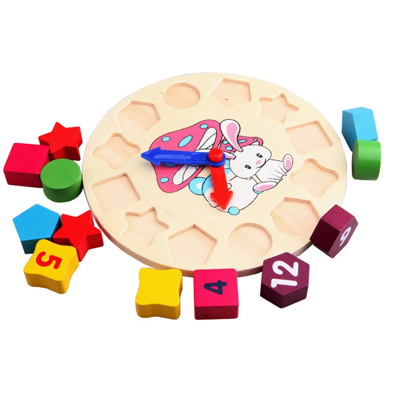 Трехмерные цифровые часы с изображением кролика из мультфильма подходящая форма