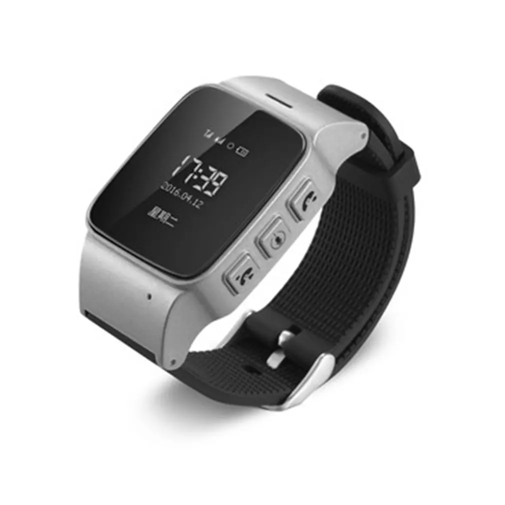 D99/D99+ для пожилых людей gps Wifi трекер SOS спортивные наручные часы Безопасность анти-потеря локатор часы для IOS Android Смарт часы группа - Цвет: 0.96inch gray