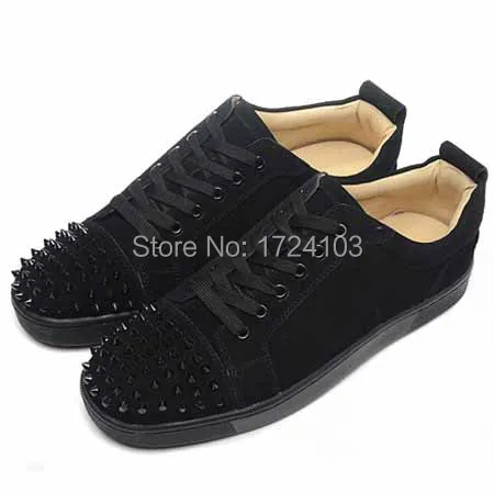 BLACK SUEDE MENS FLAT SNEAKER 