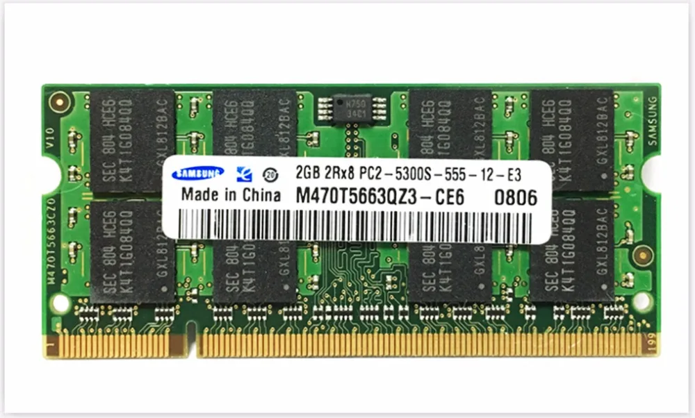 Samsung NB 1 Гб 2 ГБ 4 ГБ PC2 DDR2 667 МГц 800 5300s 6400s лэптоп ноутбук память Оперативная память 1Г 2Г сети 4g SO-DIMM 667 800 МГц