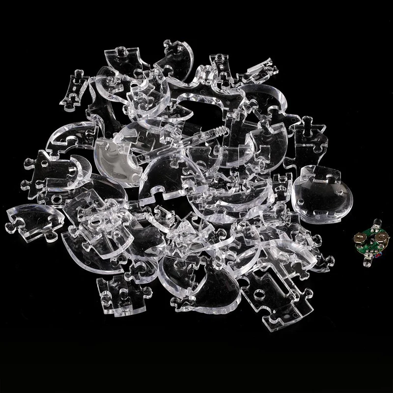 3D ясная Головоломка сборка скелет модель Apple Форма интеллектуальная игрушка