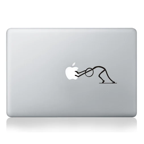Смешной мультфильм ноутбук частичный стикер для Apple Macbook Pro Air retina 11 12 13 15 ноутбук ПВХ Виниловая наклейка для ноутбука - Цвет: MB black-Part A(16)