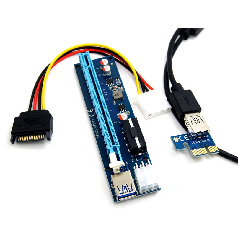 Цена по прейскуранту завода USB3.0 PCI E Express 1x к 16x расширитель переходника адаптера