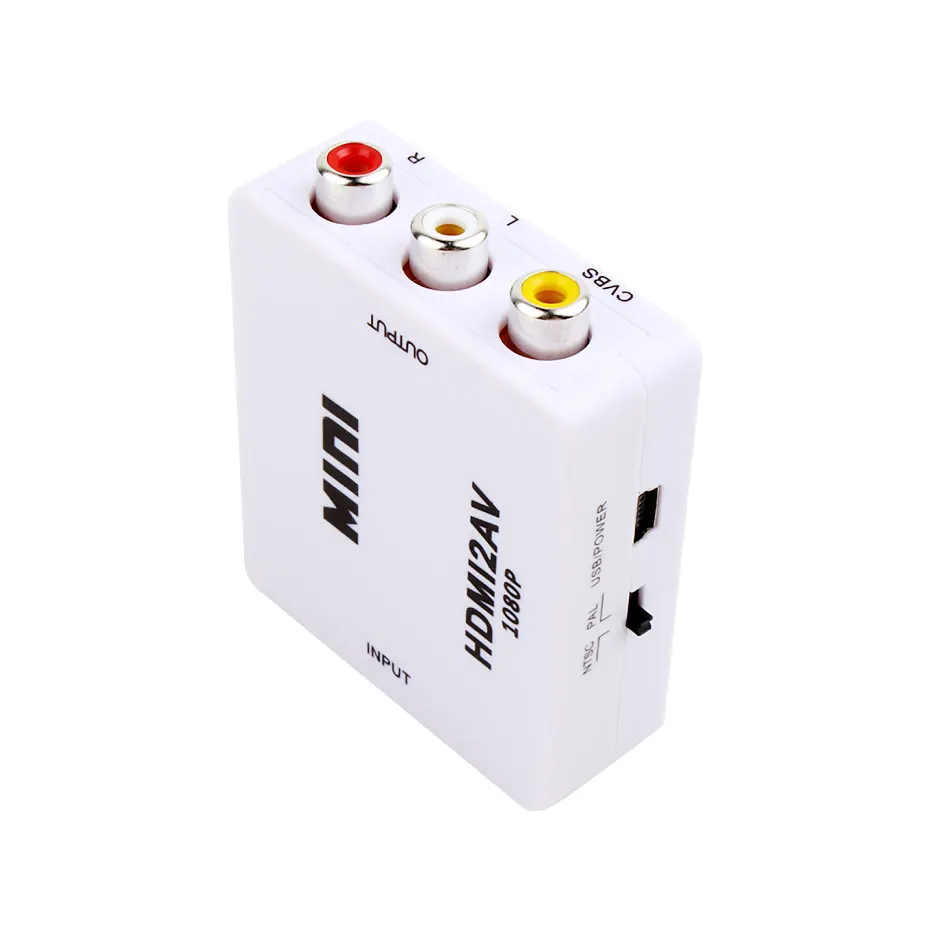 HOTNOW HDMI в AV CVBS конвертеры поддержка NTSC PAL выход RCA HD 1080P видео мини HDMI2AV адаптер для PS3