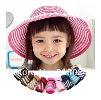 1 шт. Бесплатная доставка модная детская одежда девушки Широкий Большой Брим Floppy