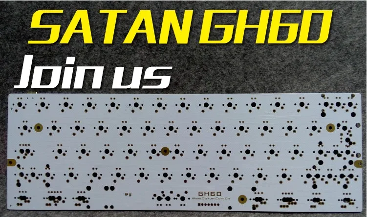 Бесплатная доставка индивидуальный комплект GH60 60% пластиковый чехол