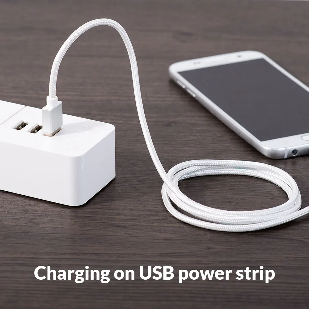 USB кабель для зарядки и передачи данных ORICO нейлоновый плетеный провод