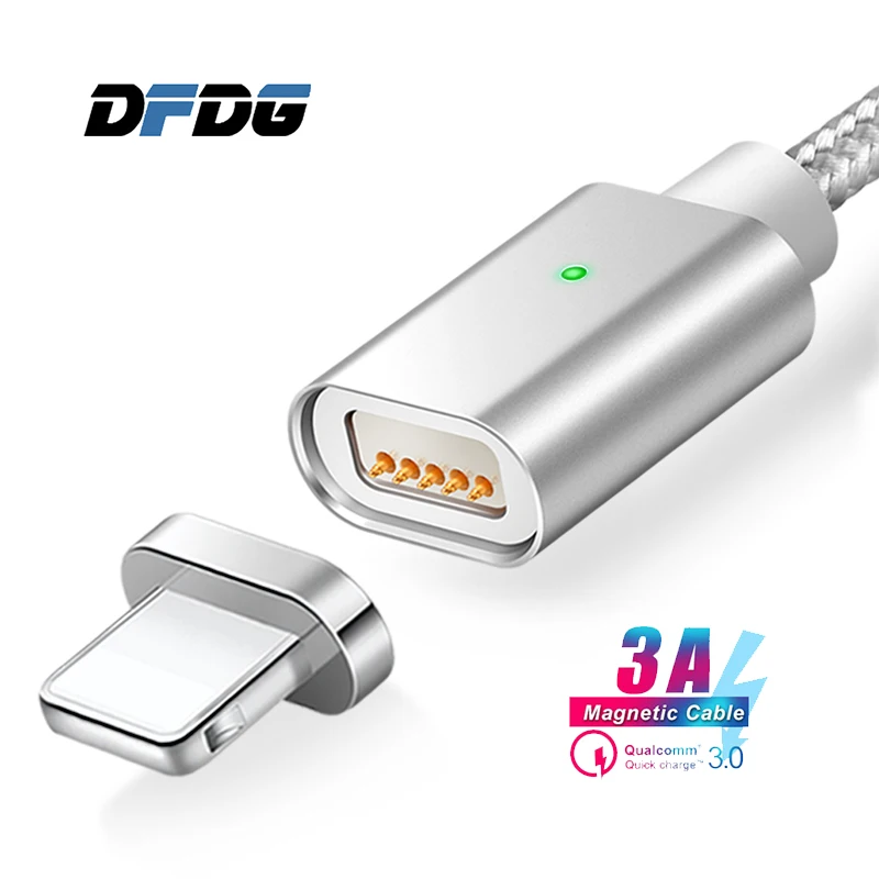 3A 3 In 1 Magnetic Charging Cable Charger USB Data for IPhone Micro Type C Mobile Phone Fast Magnet Samsung S9 | Мобильные телефоны