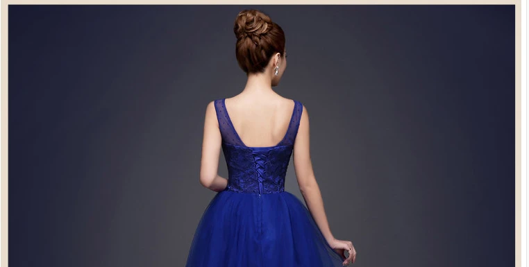 strapless bridal dresses girls ball gown royal blue bride dress bridesmaid short design sister brides made girl W2264 | Свадьбы и