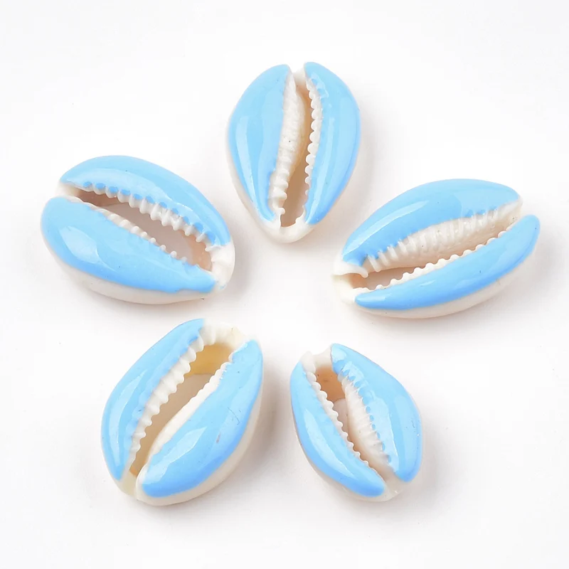 Бусины Cowrie в виде ракушек для ювелирных изделий браслетов ожерелий аксессуаров