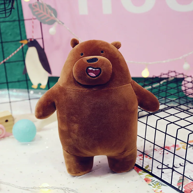 1 шт. 30-70 см Мультфильм Мы Голые Медведи Плюшевые игрушки Kawaii фаршированные гризли панда Медведь Подушка Детские игрушки девочки подарок на день рождения