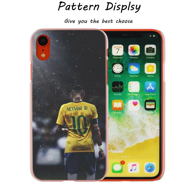 014 Neymar JR General Number 11 горячий модный прозрачный жесткий чехол для телефона IPhone X XS Max XR 8 7 6 6s Plus 5 SE 5C 4 4s - Цвет: 014