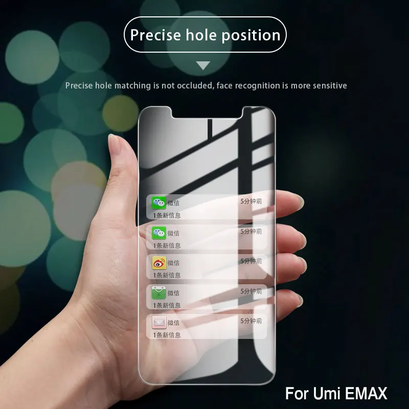 DyGod для UMI Emax закаленное Стекло спереди фильм Экран протектор 5 дюймов телефона
