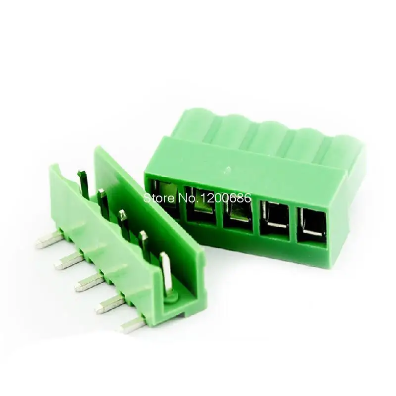 

5pin 5.08 Right angle Terminal plug type 300V 10A 5.08mm pitch connector pcb screw terminal block connector