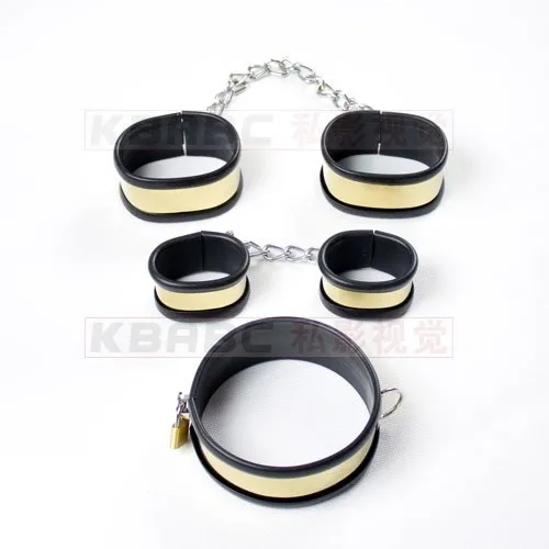 Hot steel bondage restraints slave collar+handcuffs for sex+anklet cuffs bdsm fetish wear adult sex games toys couples | Красота и