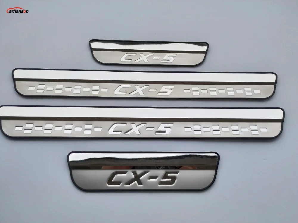 Автомобильный Стайлинг для Mazda CX-5 CX 5 CX5, аксессуары для порога, накладка на пороги, Защитная Наклейка для автомобиля