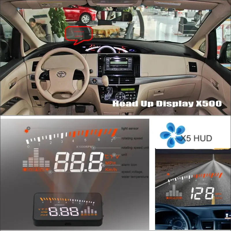 Автомобильный HUD безопасный привод для Toyota Fortuner/SW4 2005-2012 2013-2020 Head Up Display Refkecting