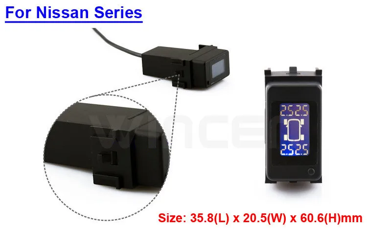 Беспроводная система контроля давления в шинах TPMS специальная для Honda Toyota Mazda Nissan