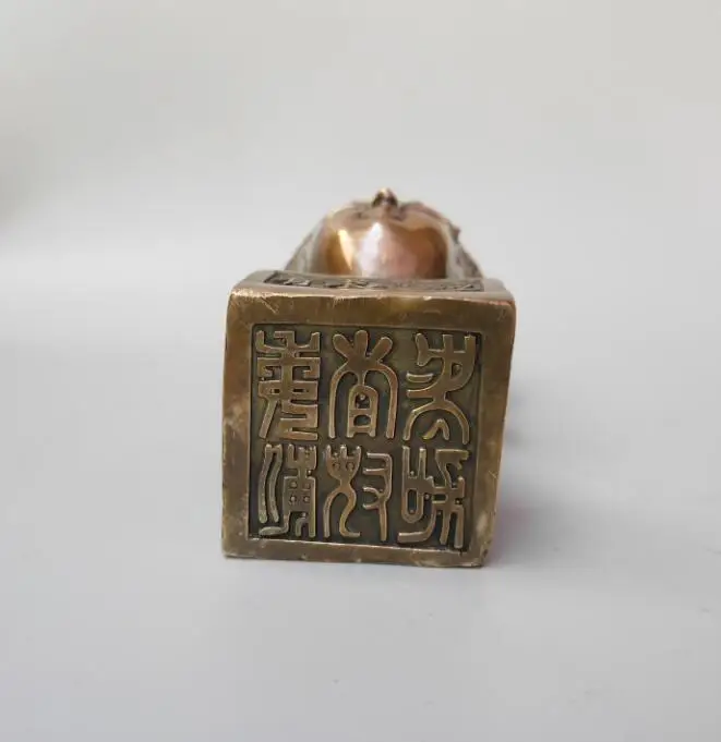 

Chinese pure brass guanyin bodhisattva seal statue