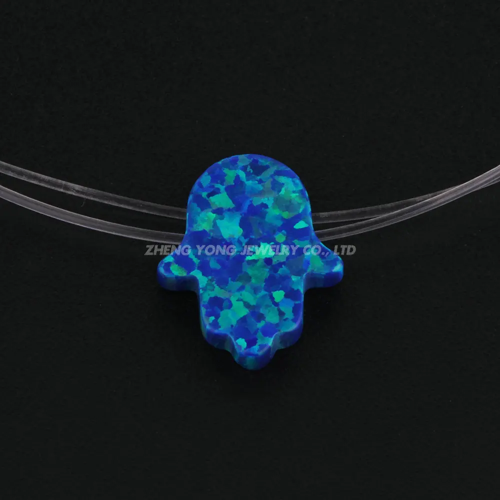 Горячая хорошая огненная синтетическая Фатима ручной опал ожерелье прозрачная