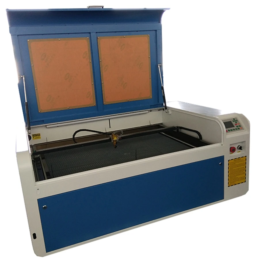 

Free Shipping 6090 2017 New Type co2 water support 9060 ruida system acrylic cloth engraving cutting machine