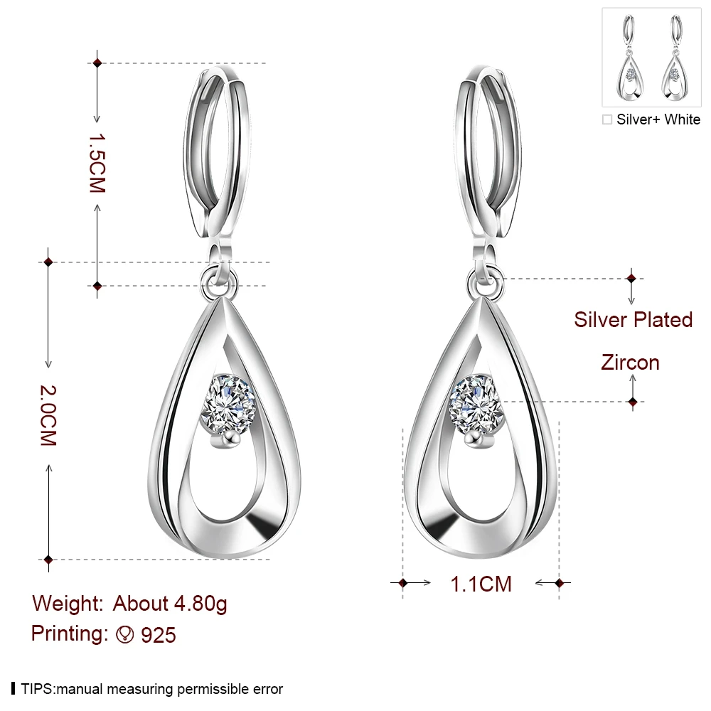 Прямая поставка красивые модные посеребренные серьги для женщин милые