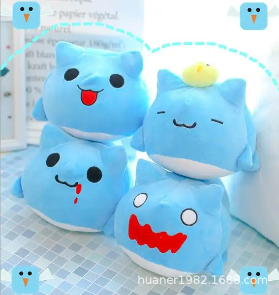 25 см аниме милый синий котенок игрушка Bugcat Capoo мягкие плюшевые игрушки мультяшная