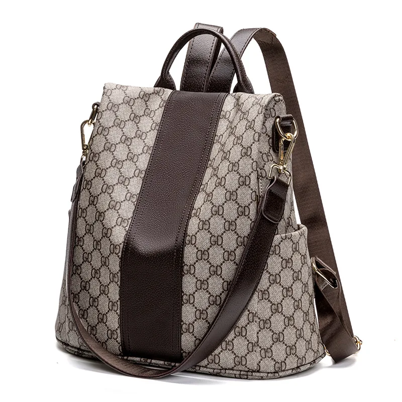 Рюкзак женский Новый PU кожаный рюкзак Противоугонный высококачественный мягкий