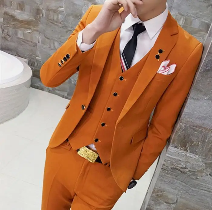 Мужской свадебный костюм 6 цветов темно-синий красный черный серый | Мужская