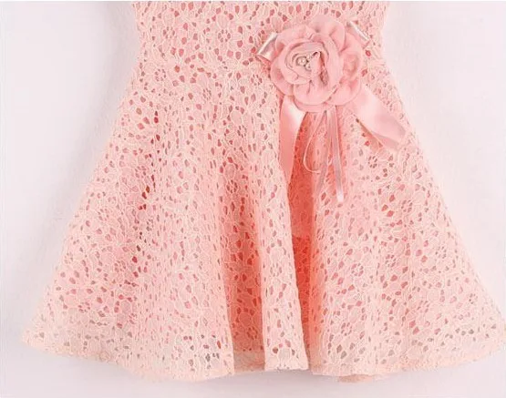 Лето девочки принцесса платье Дети кружево изображение | Детская одежда и обувь
