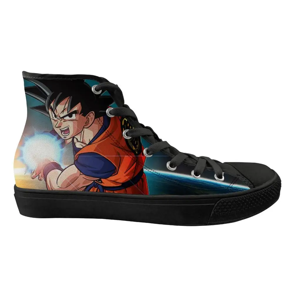 ELVISWORDS Dragon Ball Super Saiyan GT Z Вулканизированная обувь холщовая крутая высокая верхняя Гоку удобная спортивная обувь для мальчиков - Цвет: CDHJ1028Z38