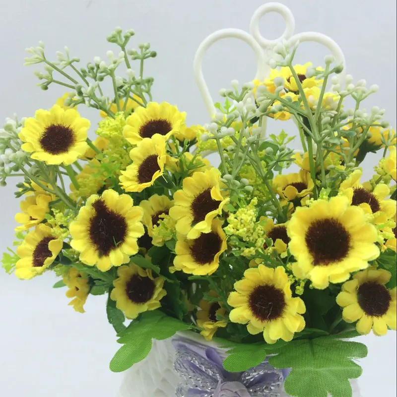 2017 настоящие Искусственные цветы 1 шт. Маленькие искусственные пластмассовые