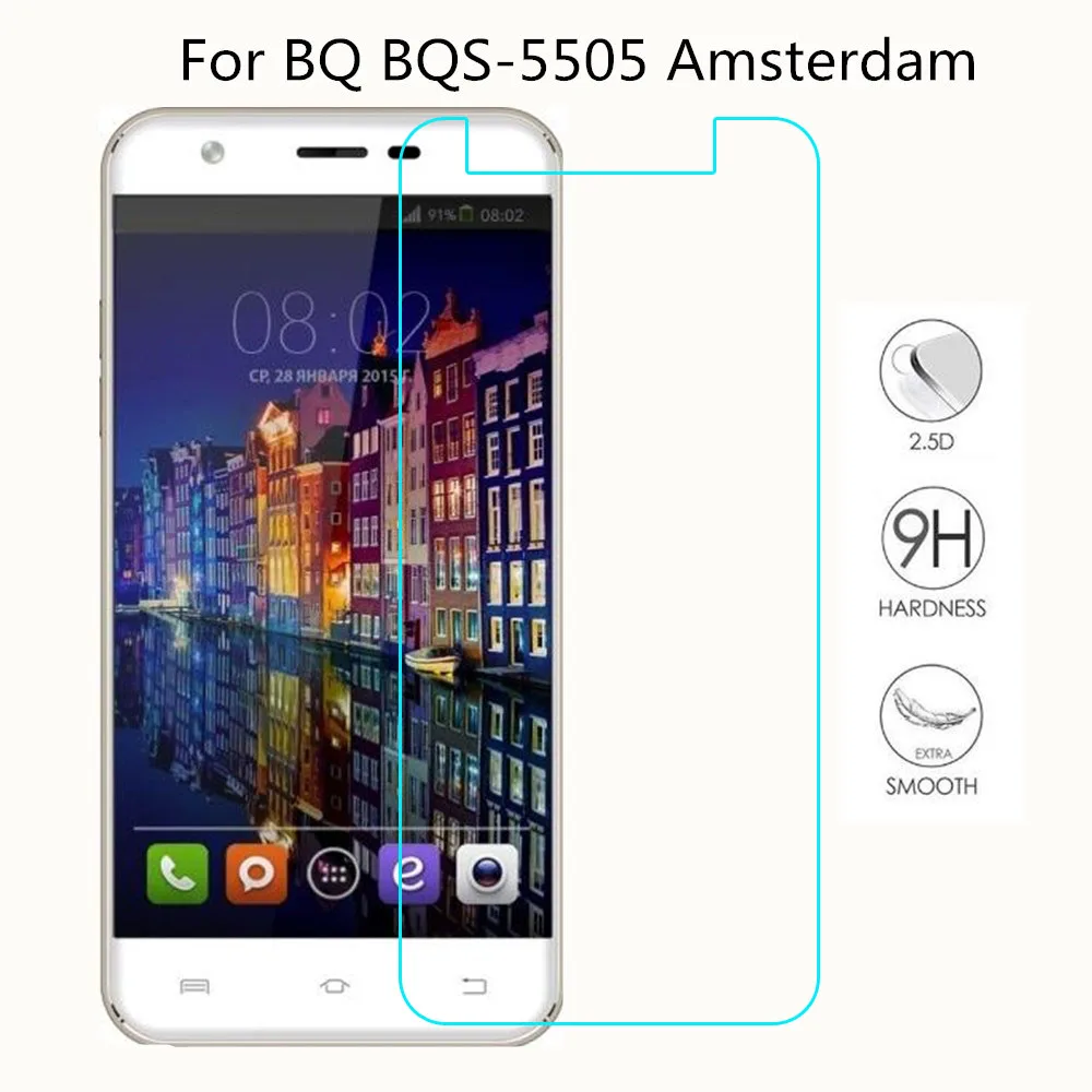 Закаленное стекло для BQ BQS 5505 защитная пленка экрана телефона закаленное