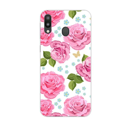 LL24 Чехол для samsung galaxy m20, силиконовая Мягкая задняя крышка из ТПУ с цветочным рисунком для samsung galaxy m10, Защитные чехлы для телефонов - Цвет: LL24
