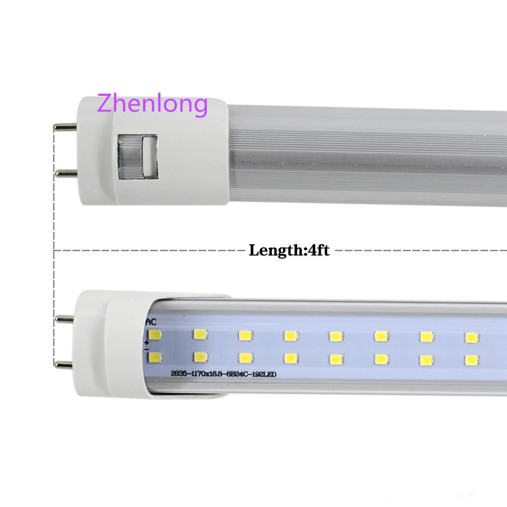 Светодиодный T8 трубка 4FT 25w 28w 36W 2800LM SMD2835 192 светодиодный S светильник лампа 4 фута 1 2