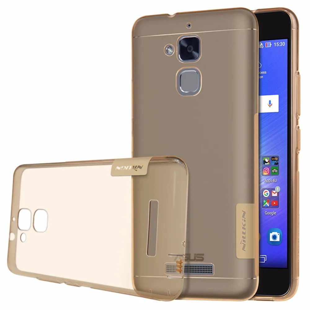Чехол для Asus zenfone 3 Max ZC520TL Для Laser ZC551KL ZNILLKIN Nature прозрачный силиконовый мягкий