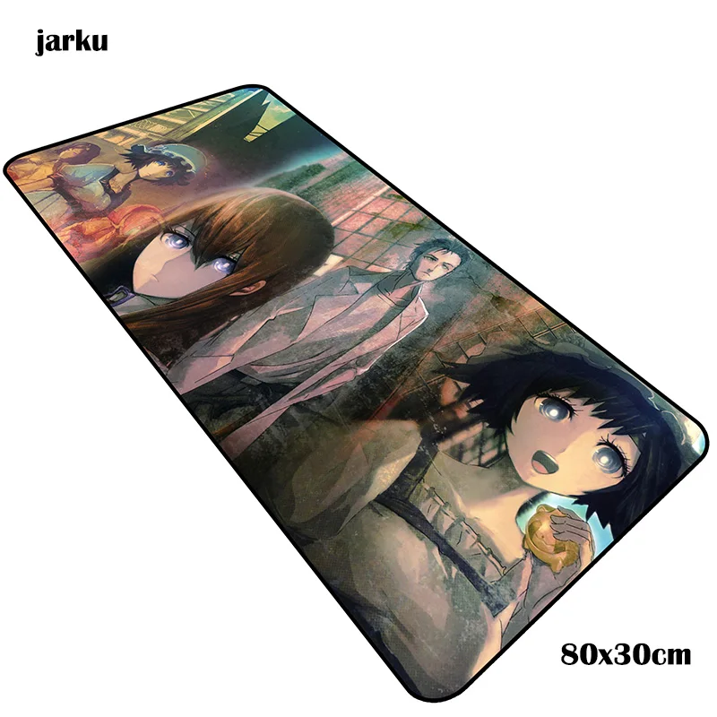 size 800x300x3mm Steins Gate коврики 800x300x3 мм инди-поп игровой коврик для мыши и клавиатура Коврик для мыши с изображением властная ноутбук аксессуары для геймеров padmouse коврик - Цвет: size 800x300x3mm