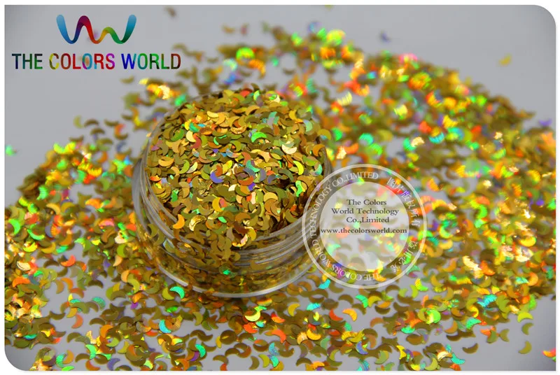 12 голографическая Форма Луны блестки для украшения ногтей и других