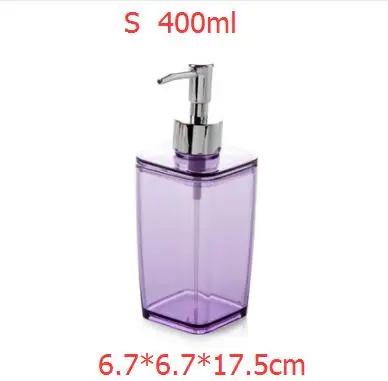 400ml 400 мл многоразовые бутылки контейнер для лосьона насос пластиковый шампунь бутылка для душа - Цвет: 400ml