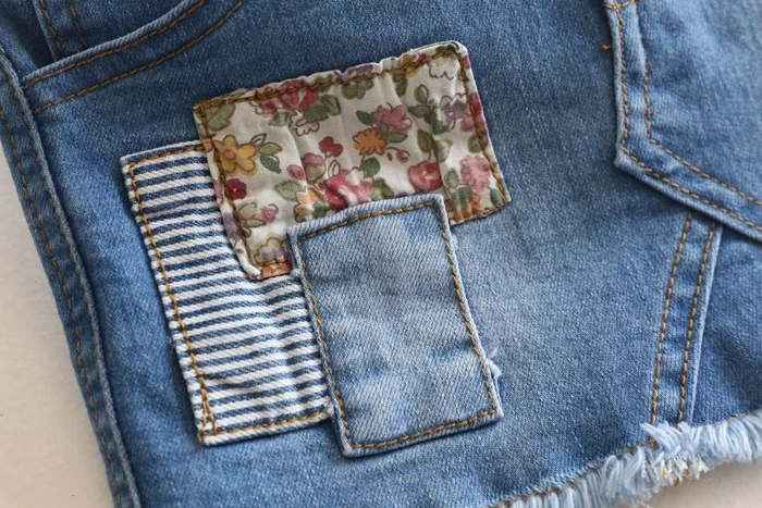 Новые юбки модные джинсовые для маленьких девочек Детская весенне-летняя