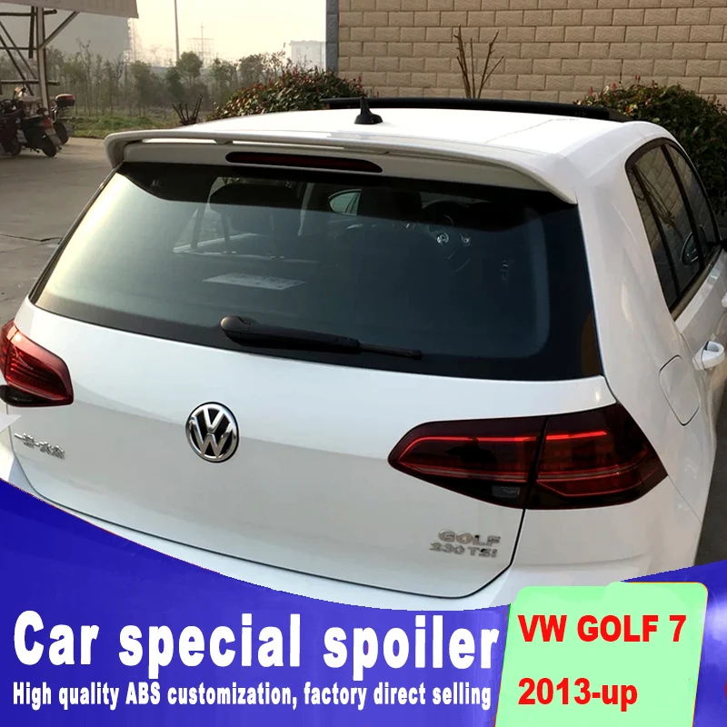 Двухсторонний воздушный спойлер для Golf 7 MK7 спойлер 2013 заднее стекло крыша крыло высокое качество АБС грунтовка DIY Краска