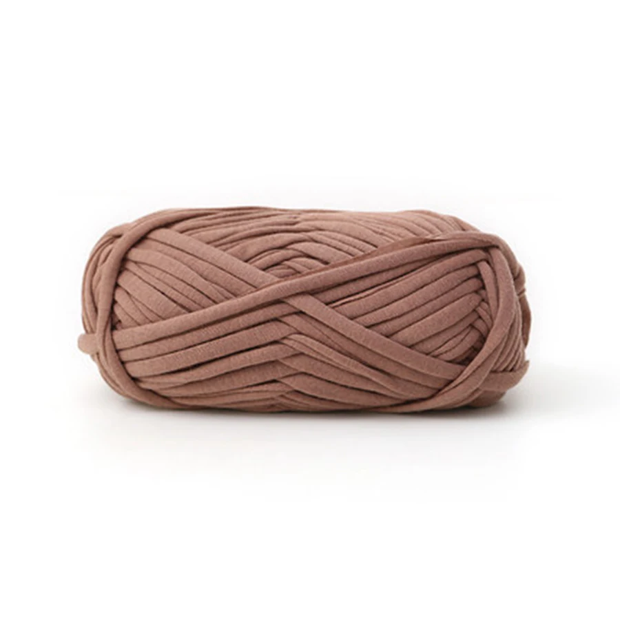 Однотонная тканевая пряжа для вязания 100 г/шт. мягкий Тканый Коврик ручной работы