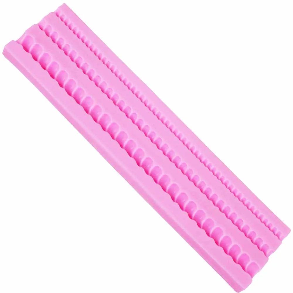 Sophronia Long Rope 3D Cake Border Silicone Mold Fondant Gumpaste Candy Jelly Clay Sugar Chocolate Decorating Tools m890 | Дом и сад