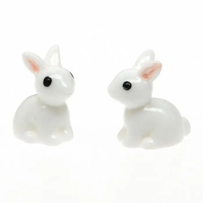 10 шт. Миниатюрный Мини кролик смолы сад сказочный орнамент цветочный горшок для растений домашняя фигурка Животное Декор SDF-SHIP